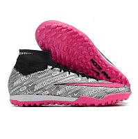 Сороконожки детские Nike Superfly 9 TF серебристый/розовый